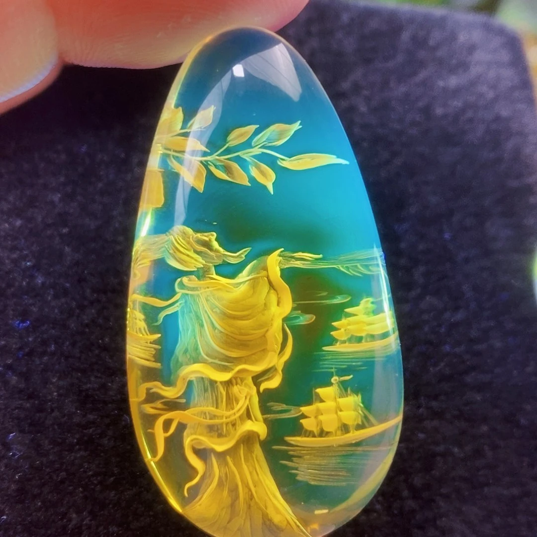 【闪购商品】金珀吊坠(不含链)未镶嵌