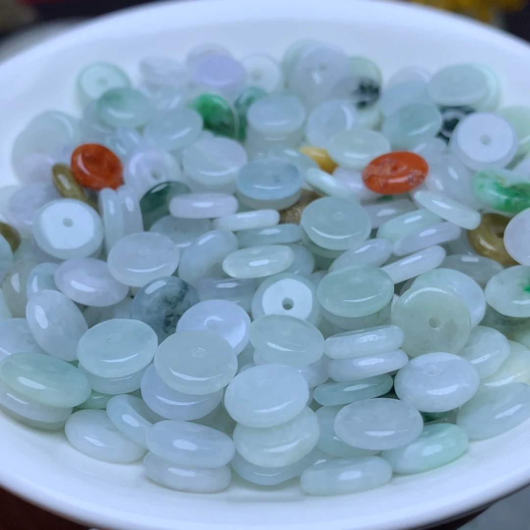【闪购商品】翡翠手链未镶嵌卡9冰平安扣50个