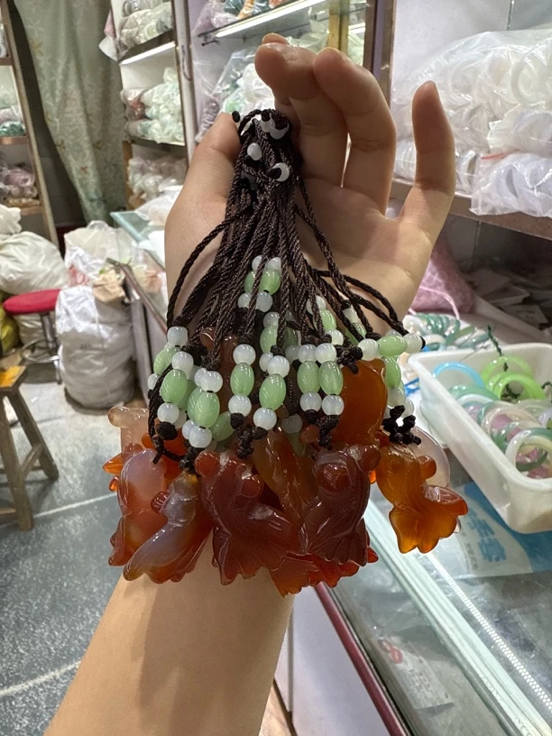 非金属玻璃吊坠 小金鱼吊坠配饰饰品