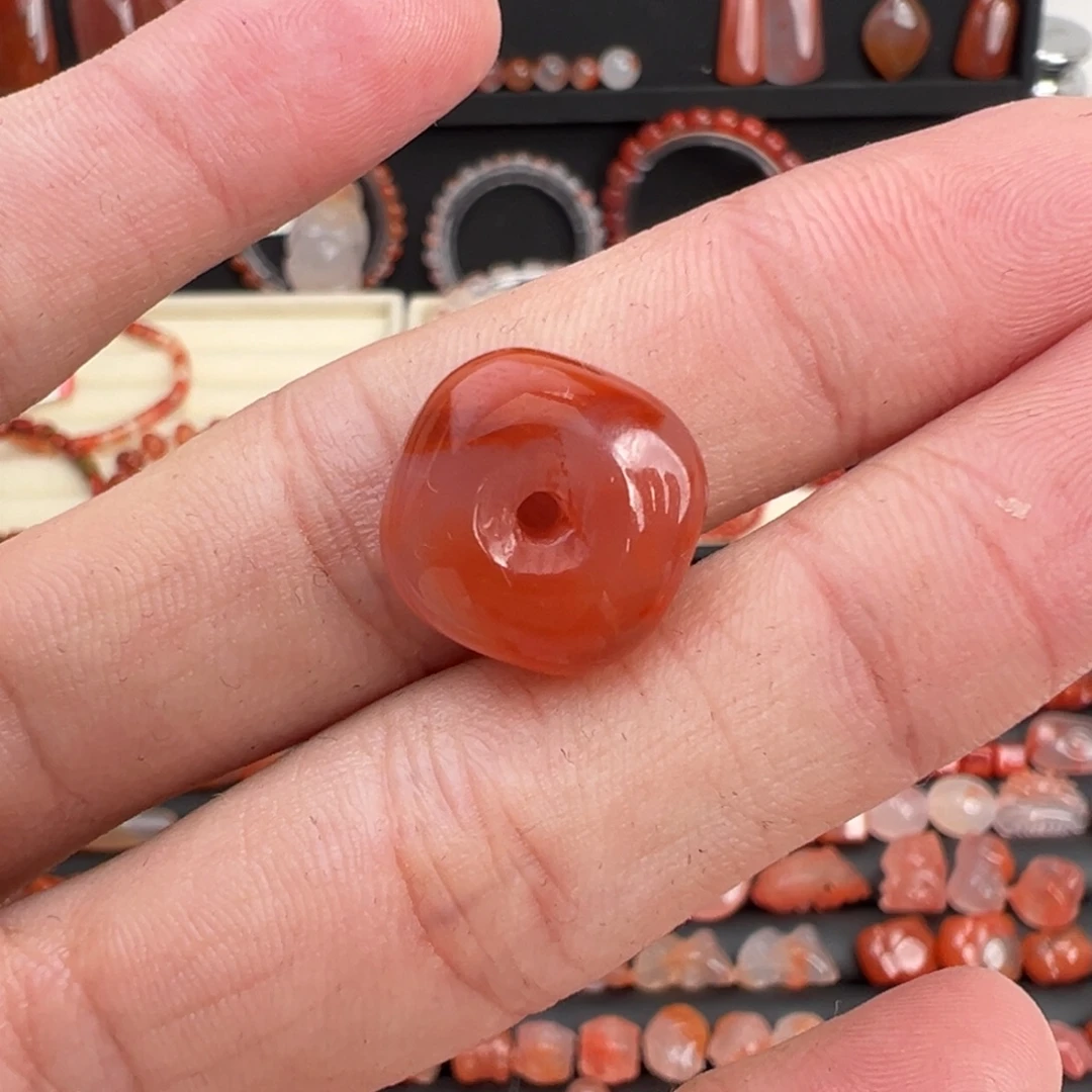 南红玛瑙未镶嵌颈饰方扣