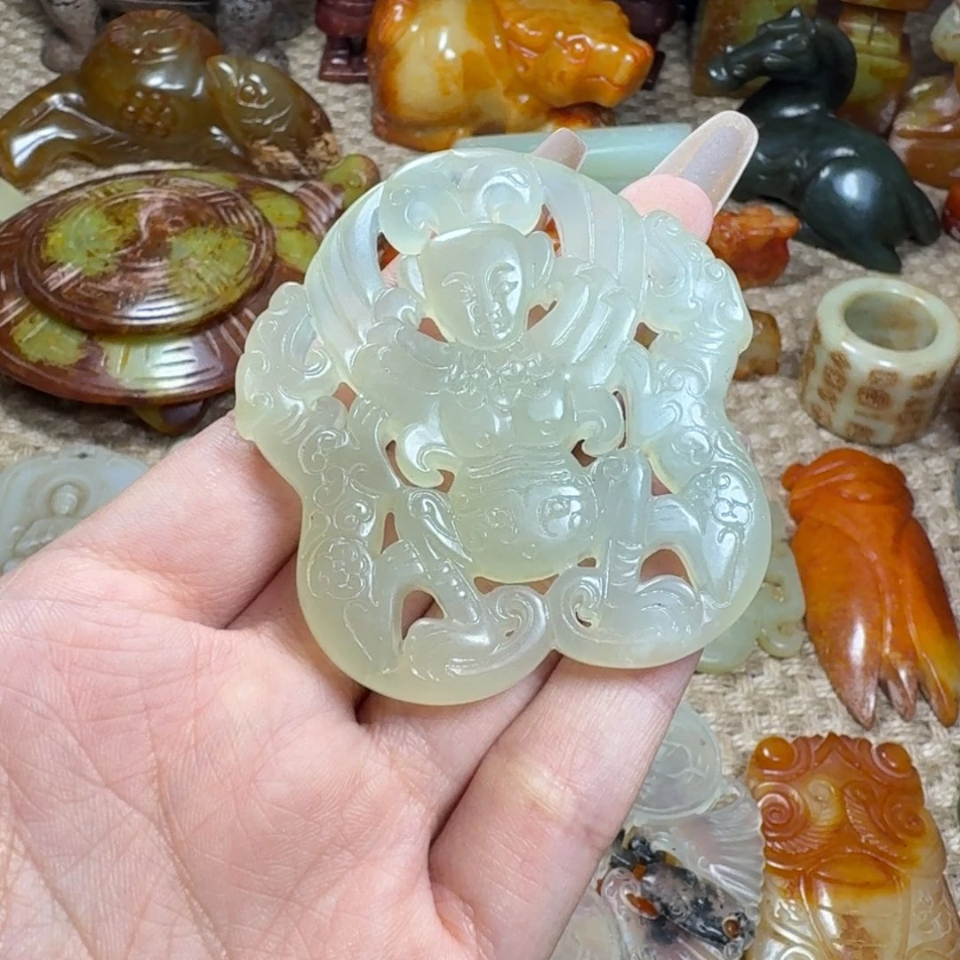 吊坠白玉菩提挂件