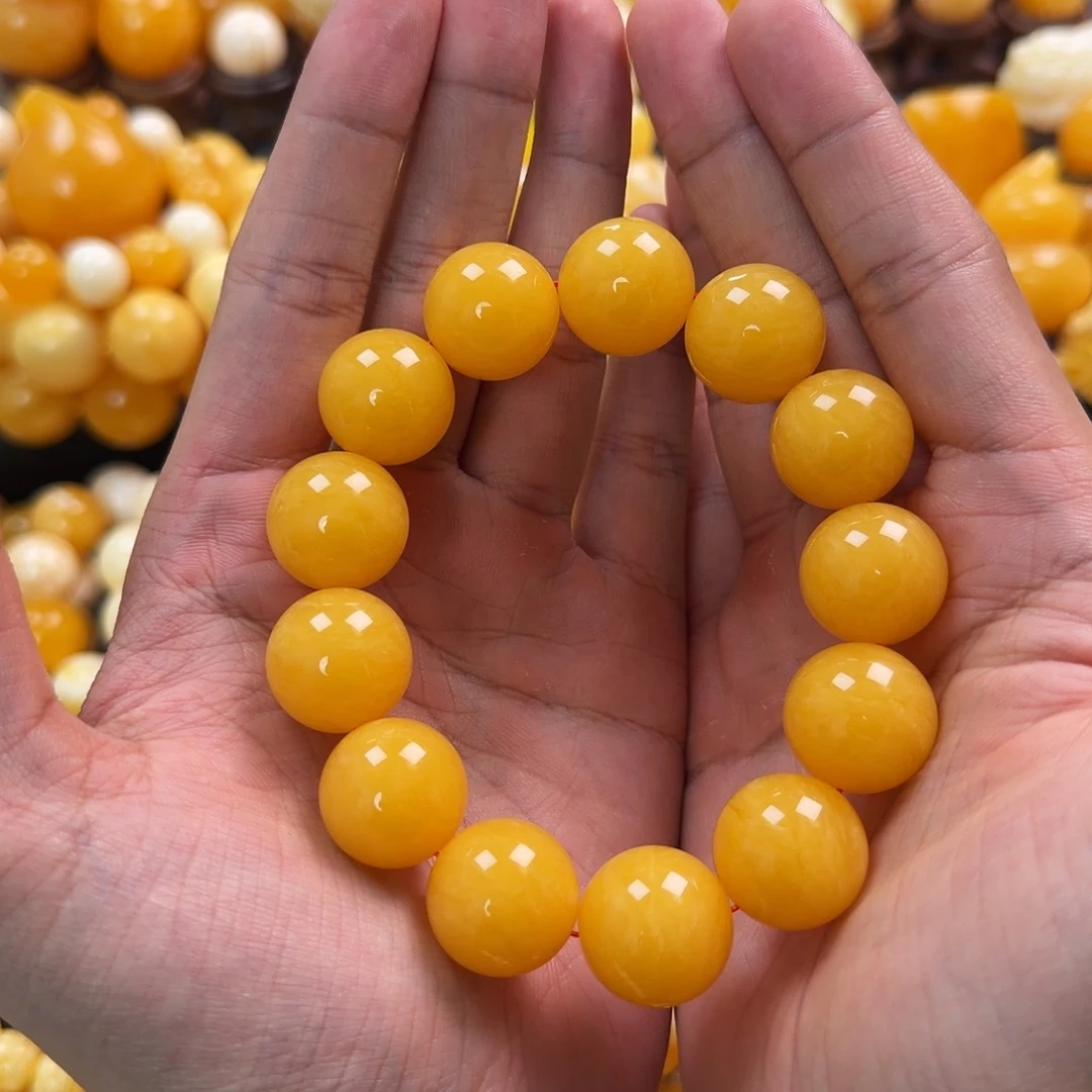 琥珀未镶嵌珠宝奇石18mm同料