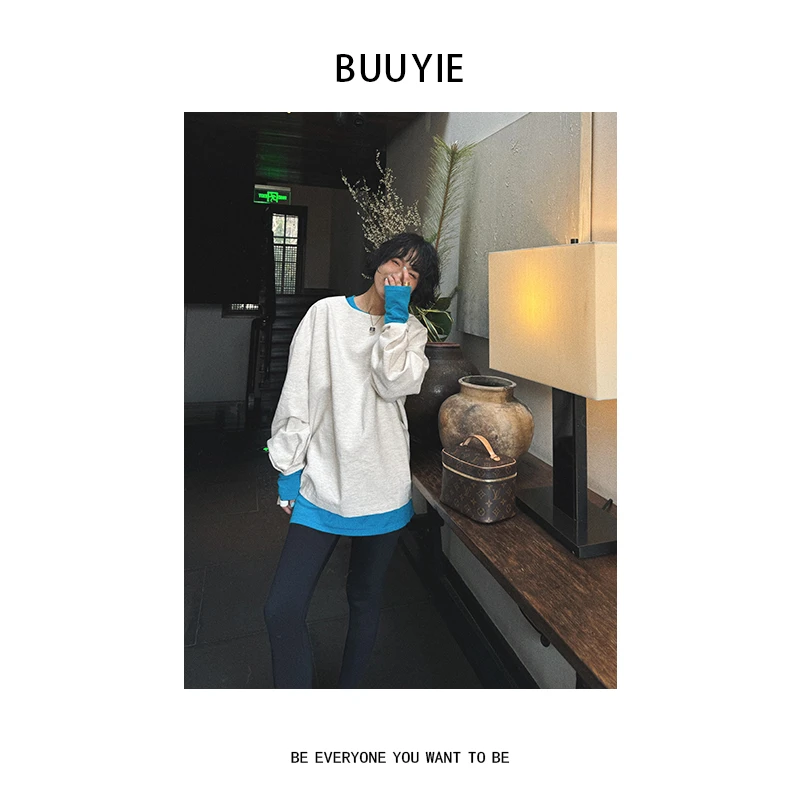 BUUYIE 25SS【栀白】小众上新定制款休闲百搭宽松长袖衬衫 250244