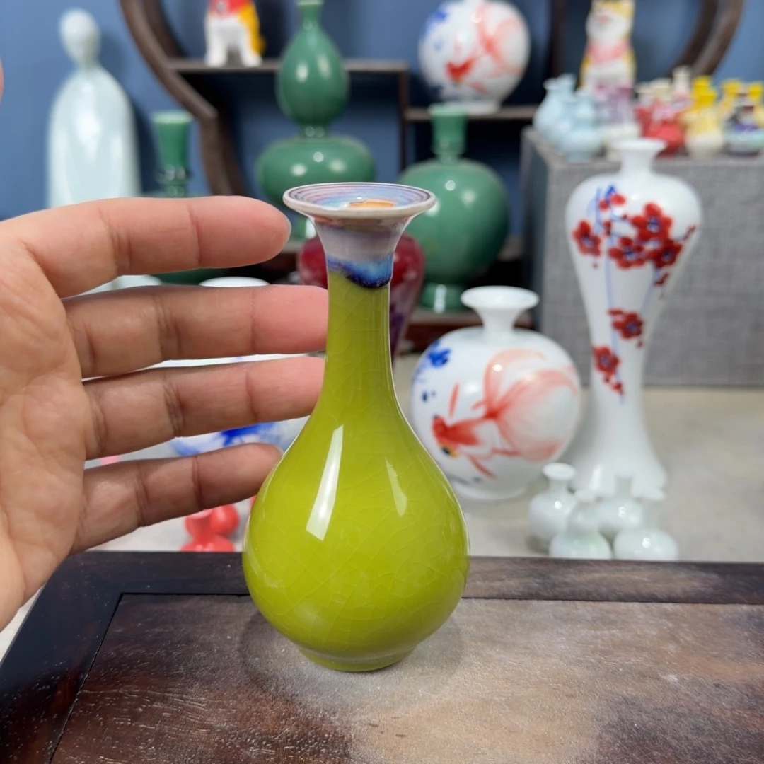 陶瓷手工小花器摆件