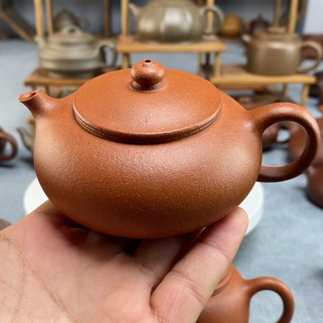 紫砂茶壶红降坡寒江