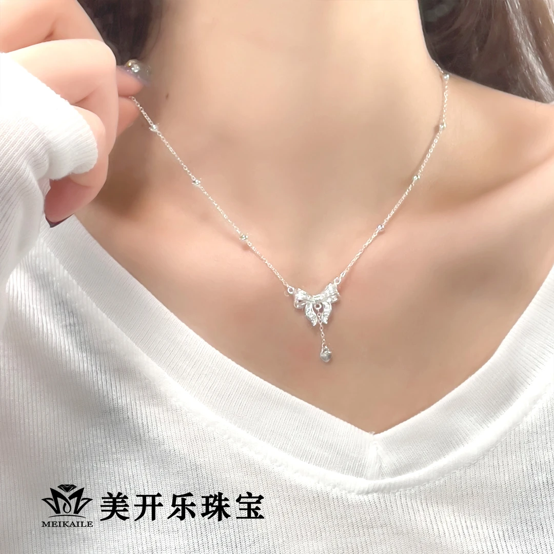 坠链均足银 在逃公主项链美开乐足银轻奢气质百搭小众简约纯银