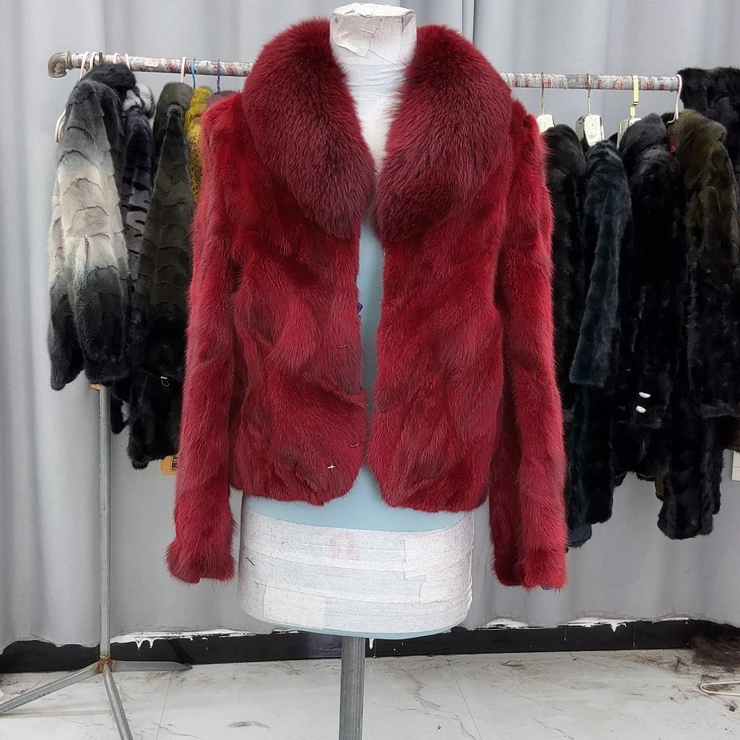 水貂拼貂真皮真毛