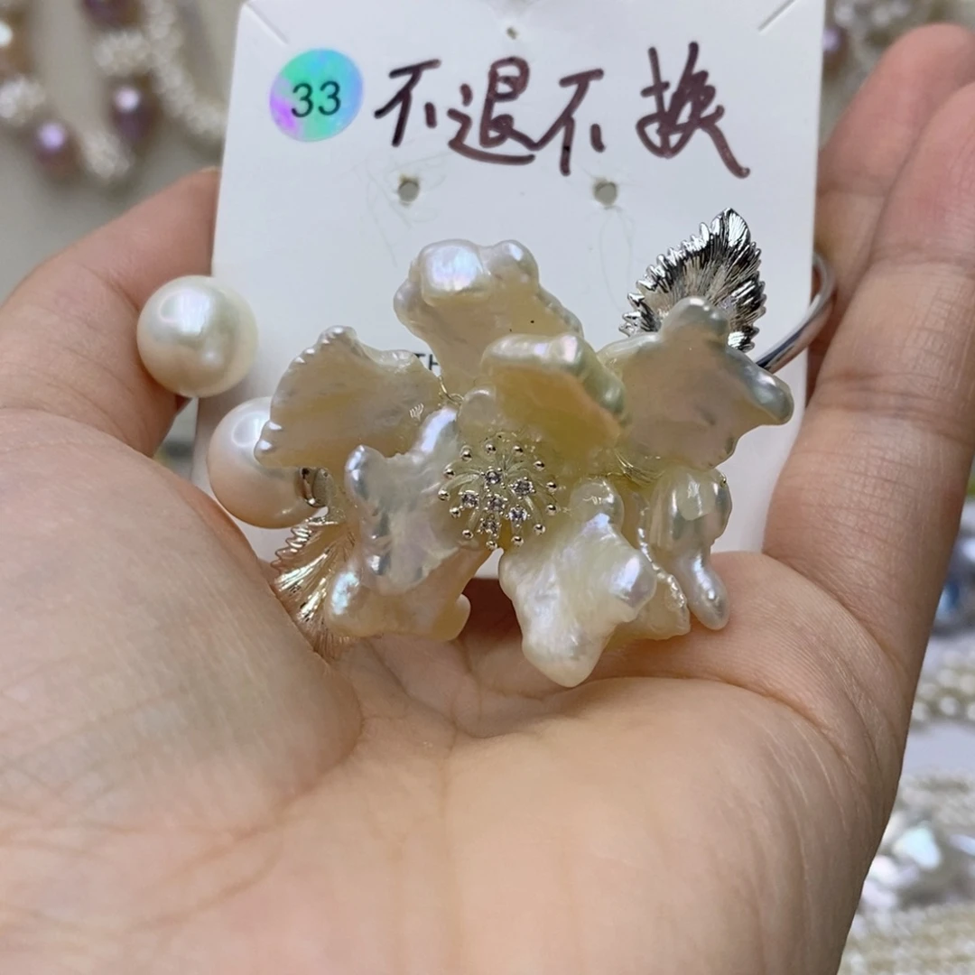 *****淡水珍珠手镯银S925镶嵌