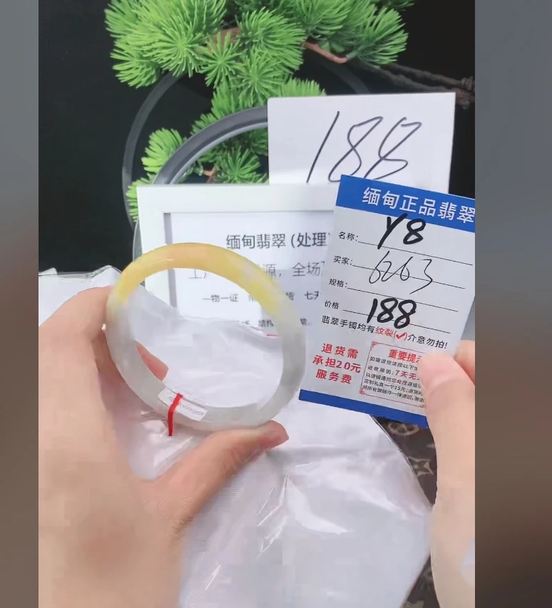 Y8【正品 缅甸翡翠】实物以直播间为准微色差