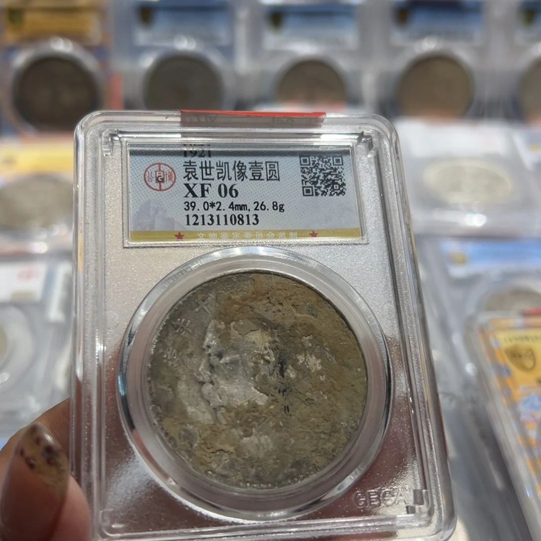 银原味十年大头老银元0813