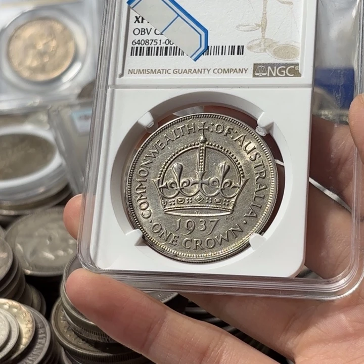 b***2银Ag925澳大利亚皇冠一克朗银币