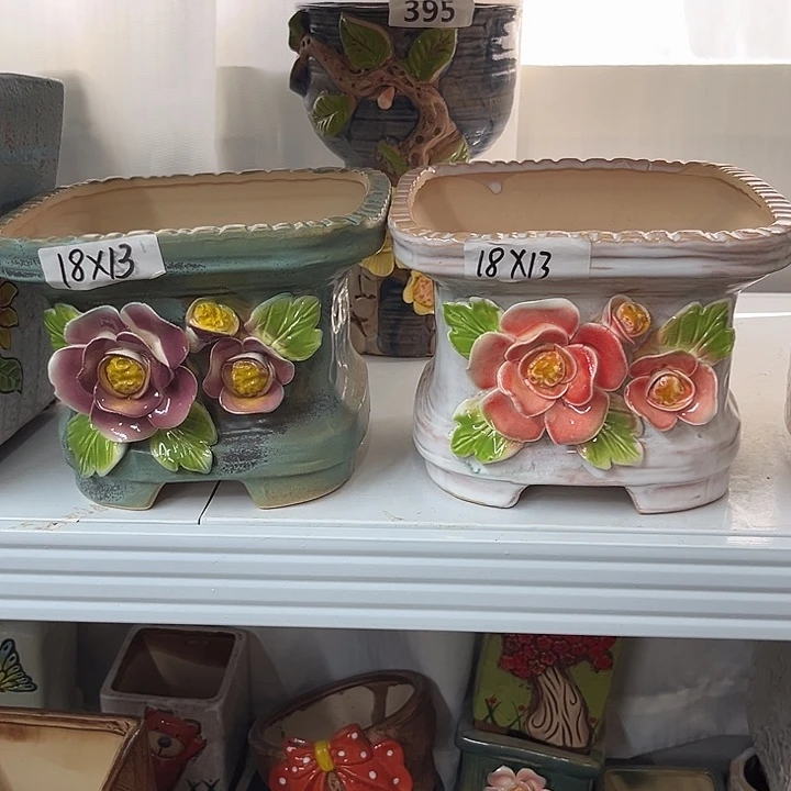 花盆紫砂粗陶材质多肉花盆
