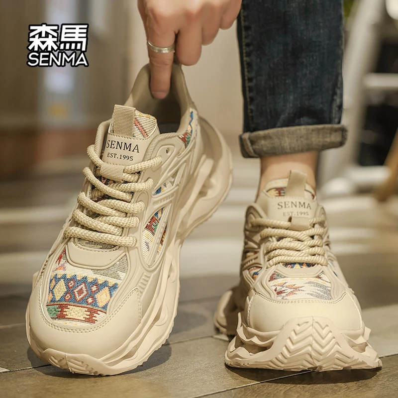 森马男鞋2025新款夏季时尚防滑男士运动跑步鞋休闲百搭透气老爹鞋