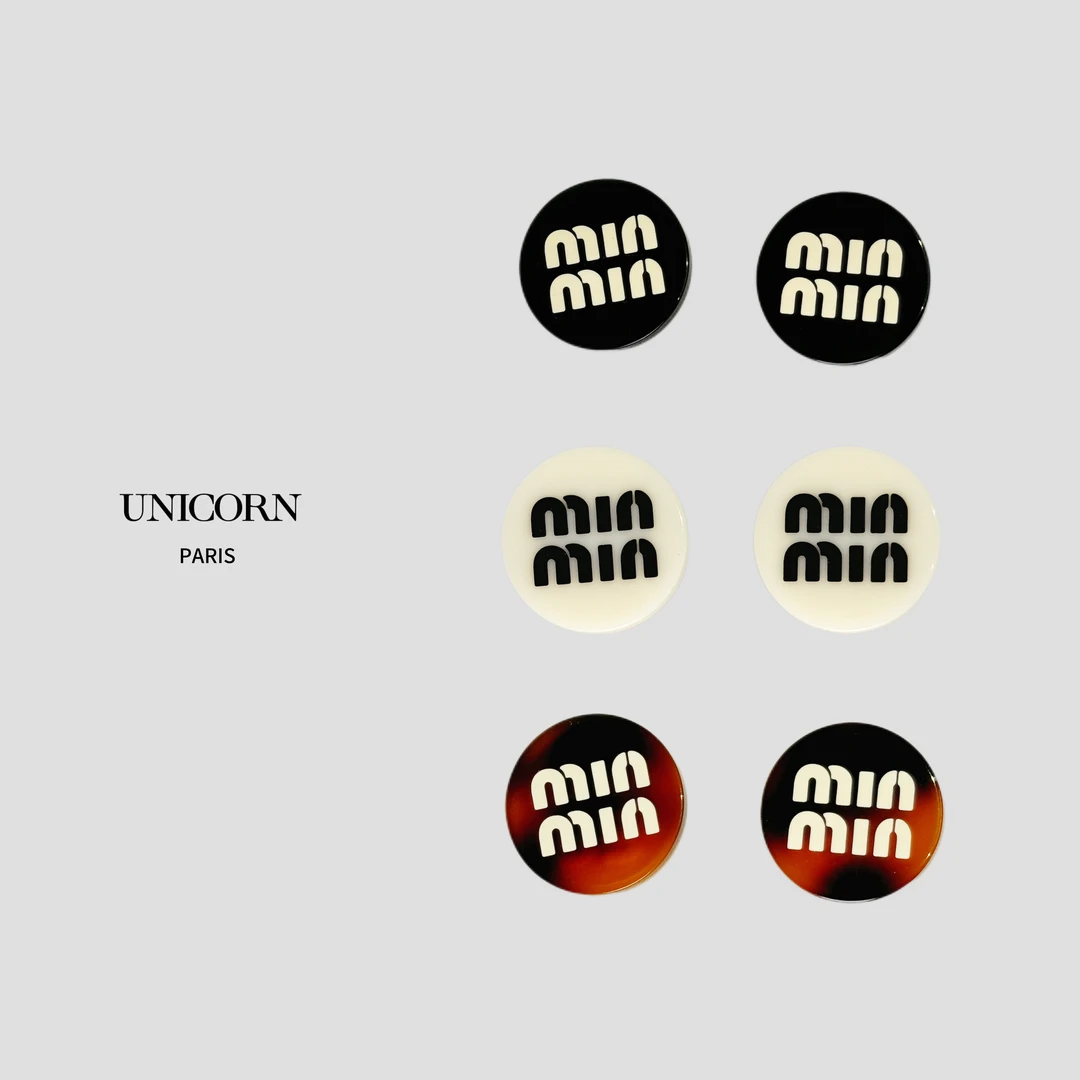 铜合金树脂耳饰 【明星同款】百搭温婉圆形耳钉女 ES0518