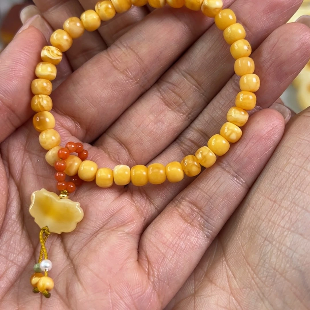 蜜蜡颈饰未镶嵌蜜蜡