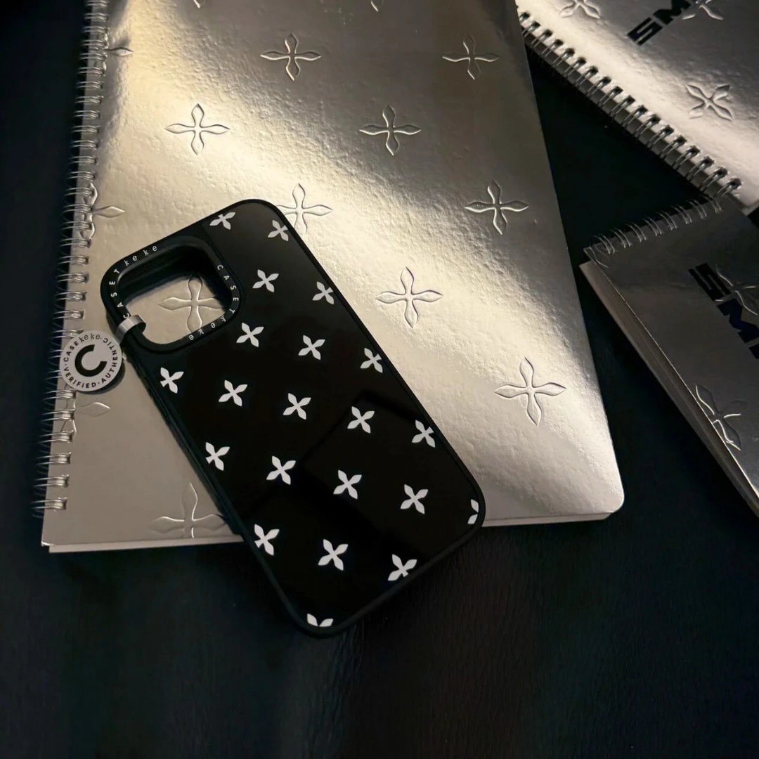 CASE联名keke十字花iPhone16手机壳15promax苹果14/13镜面12p潮款