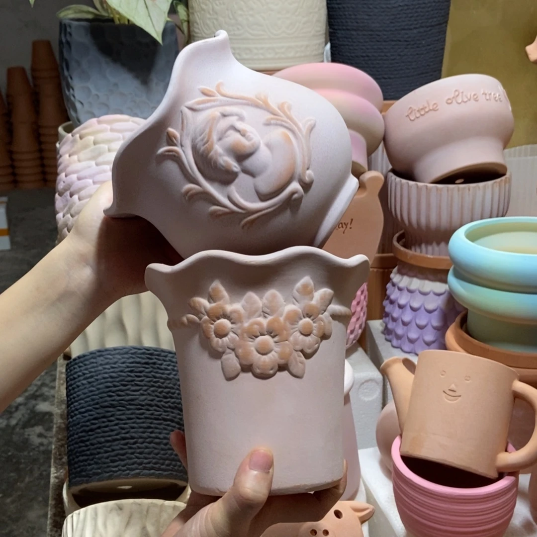 15花边花束+15花边大卫 粗陶2个