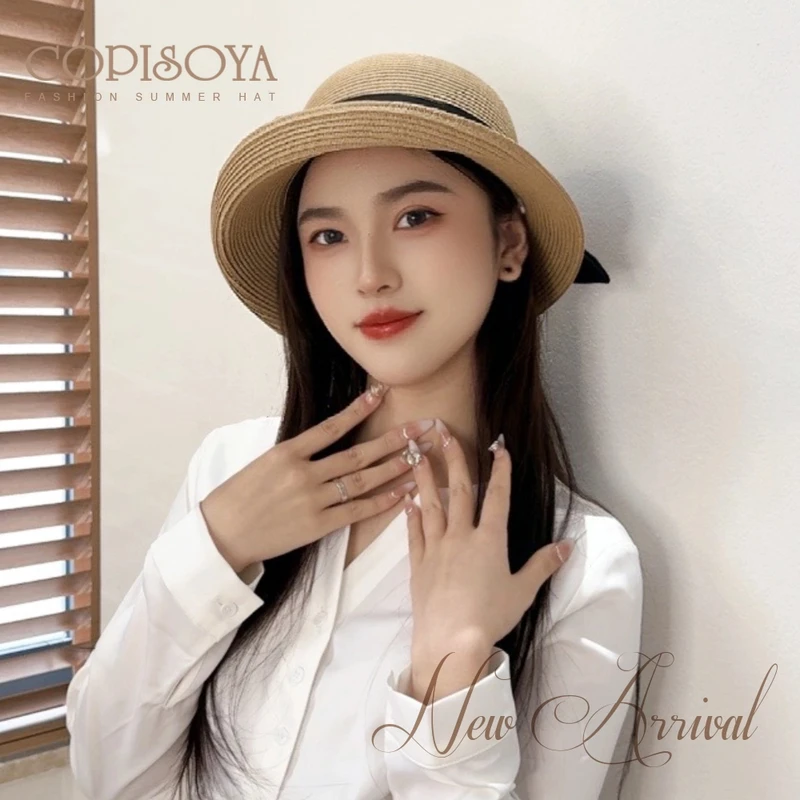 草帽夏天大帽檐帽子女士防晒帽