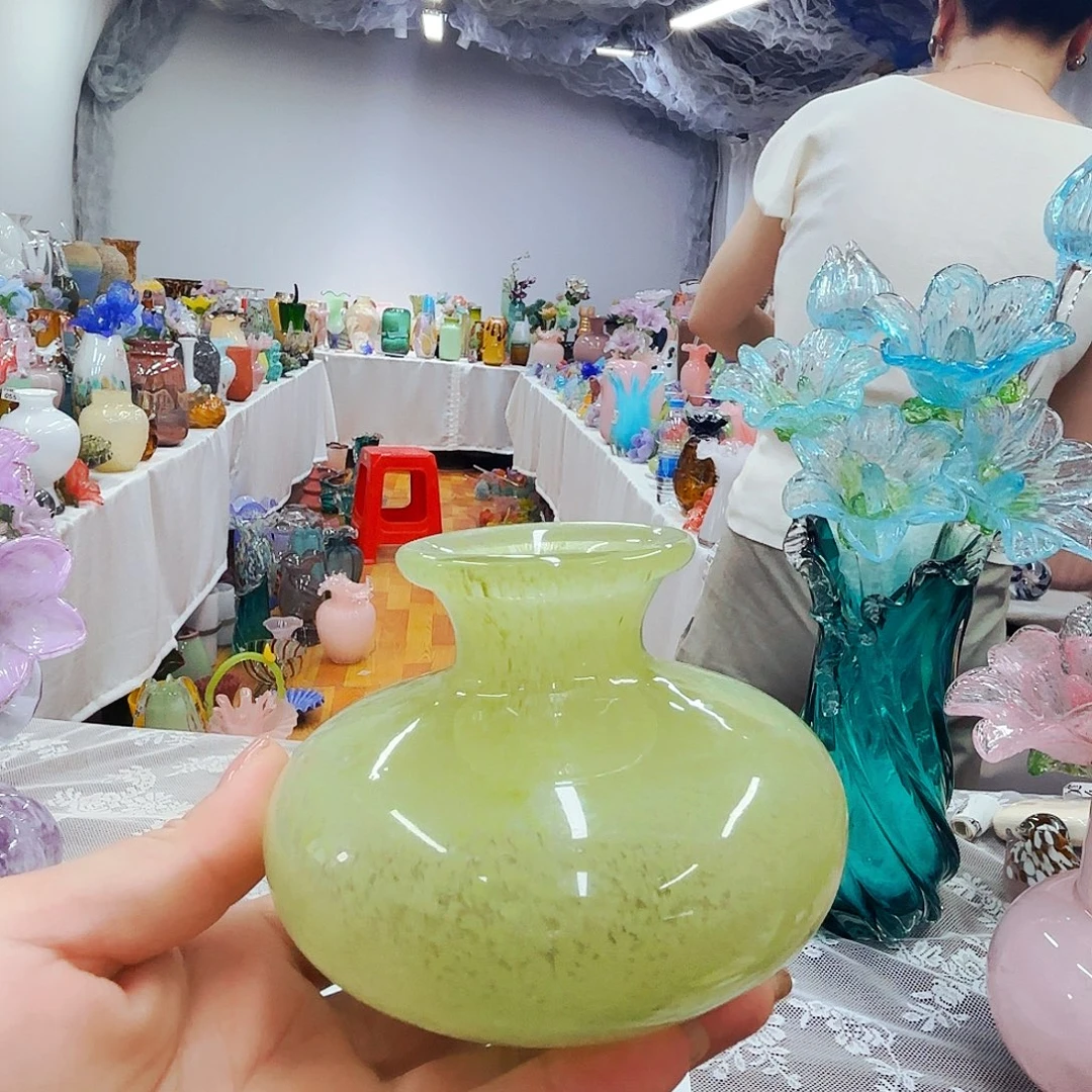 琉璃花瓶花器摆件