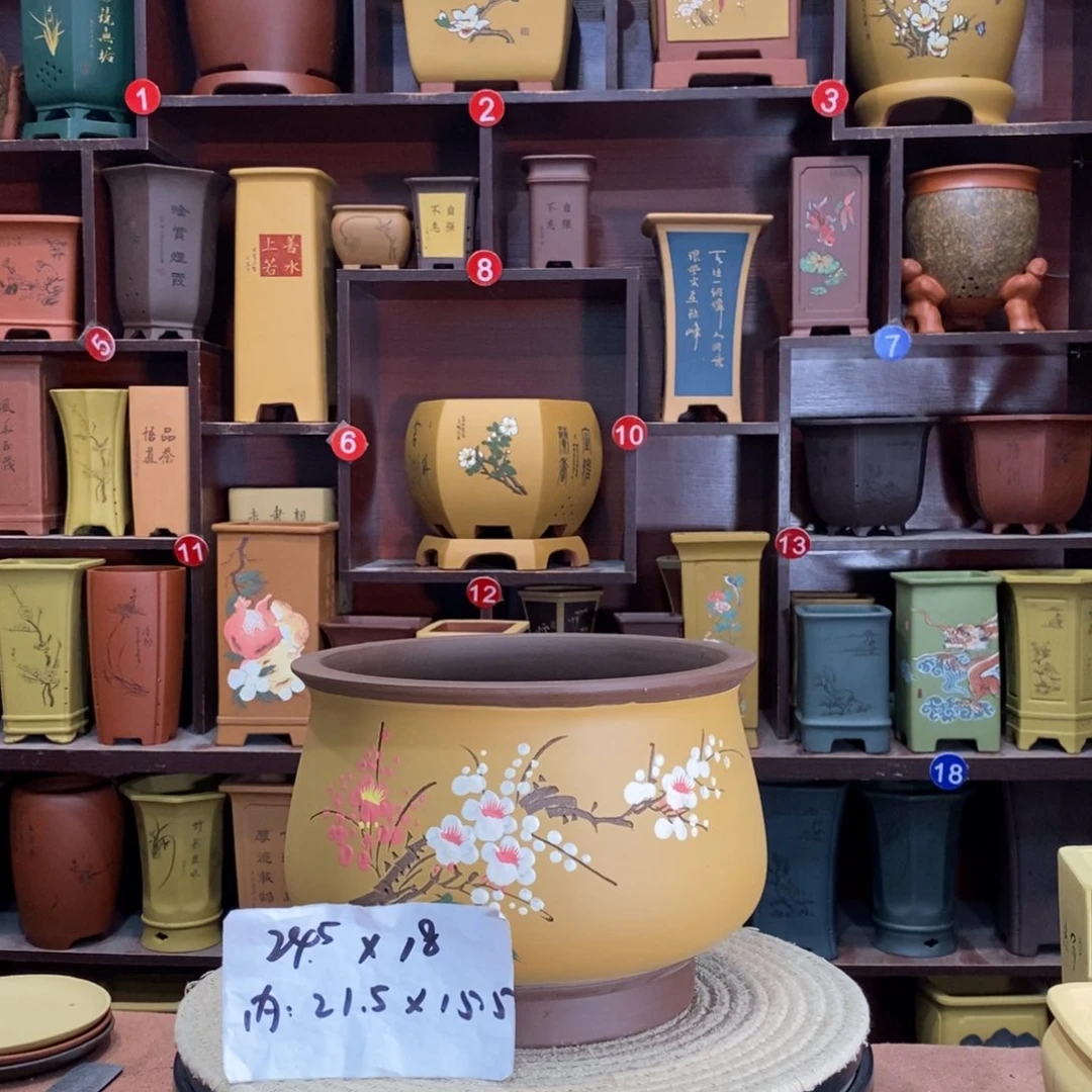 紫砂艺术紫砂花盆