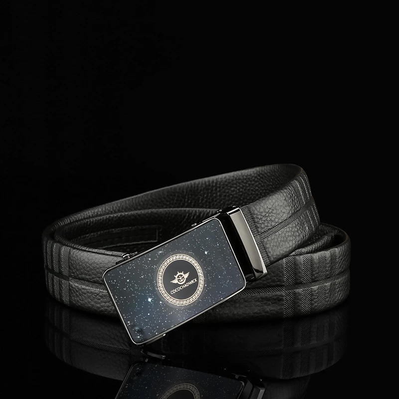 男士头层牛皮百搭商务休闲时尚皮带8088TP【ZBJ】