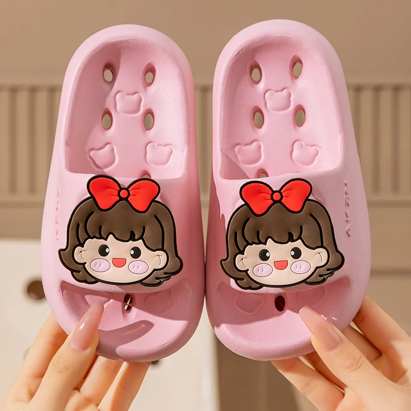 可爱儿童拖鞋女童夏季浴室内镂空漏水洗澡防滑女孩宝宝软底凉拖鞋
