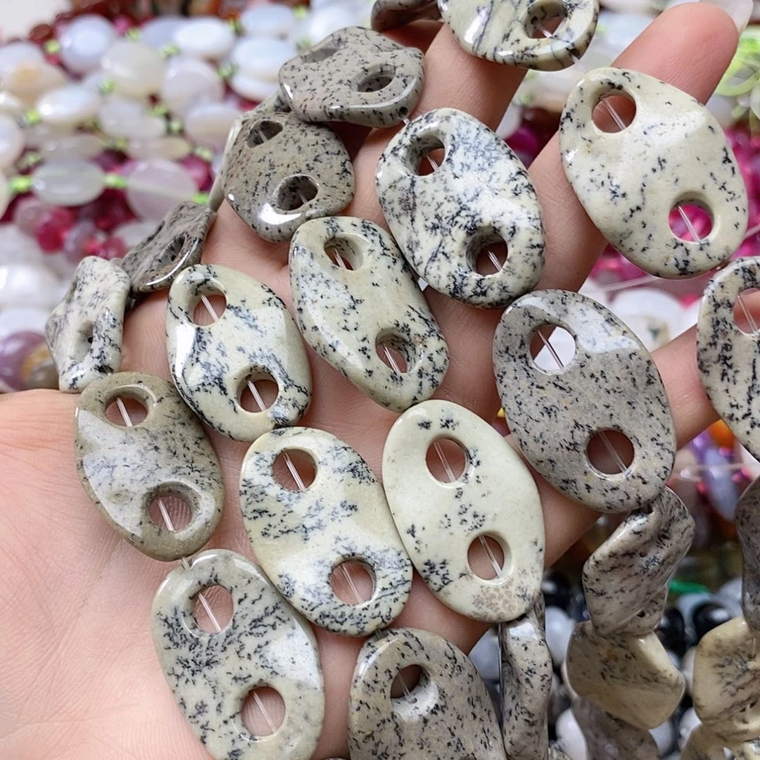 玛瑙/玉髓未镶嵌珠宝半成品草花石一条