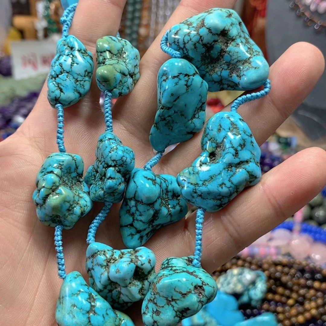 玛瑙/玉髓合金珠宝半成品天然松石项链款一条