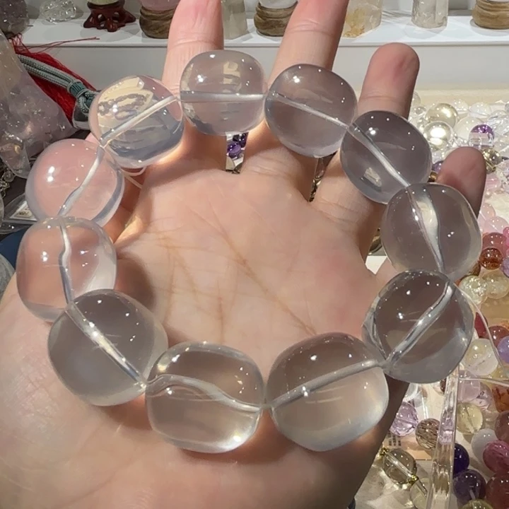 未镶嵌手链水晶奶白晶