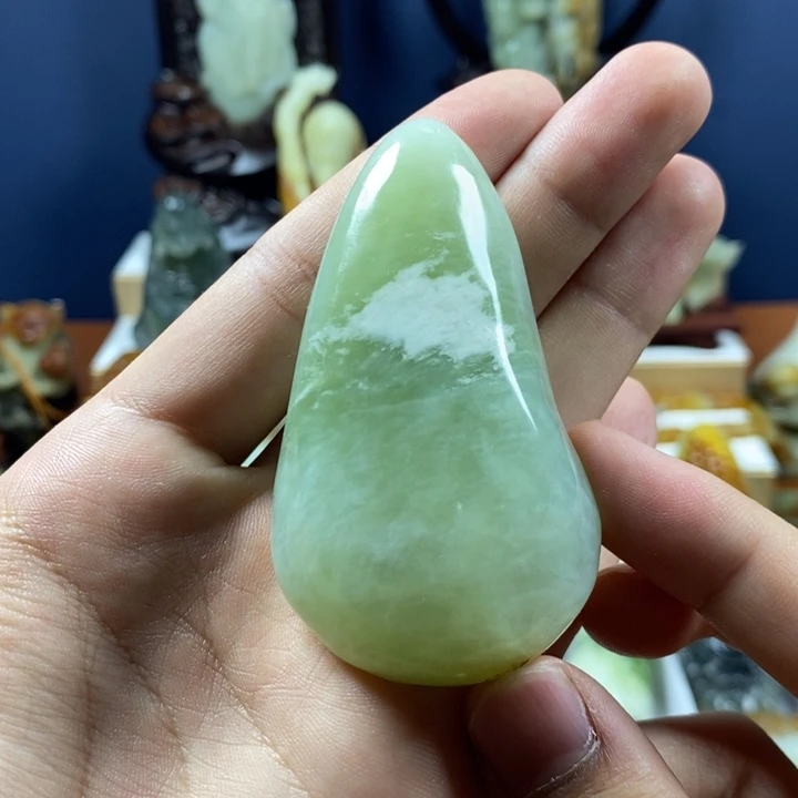 岫玉未镶嵌手把件