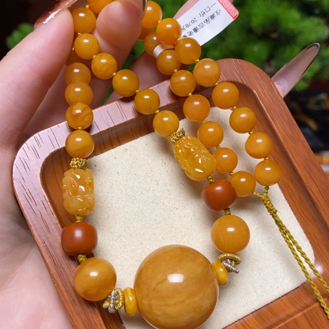 【闪购商品】蜜蜡颈饰未镶嵌项链