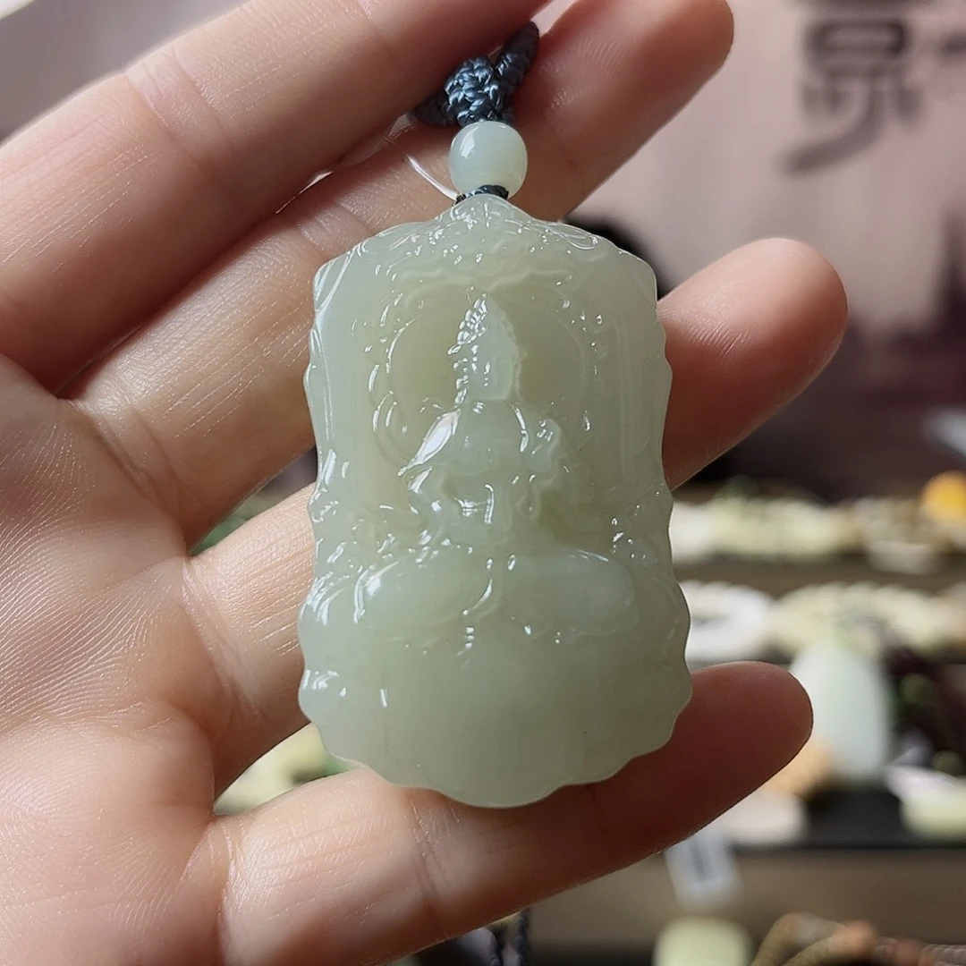 和田玉未镶嵌吊坠(不含链)