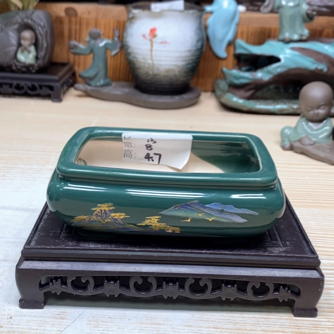 紫砂花盆陶瓷艺术花盆陶瓷