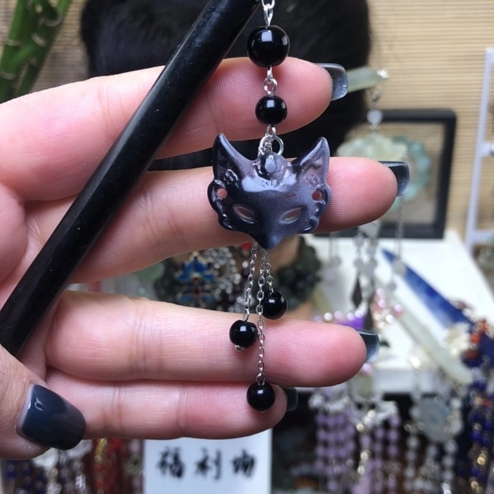 蛇纹石玉未镶嵌发簪