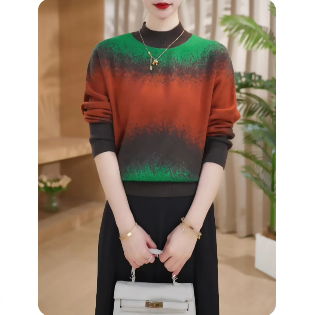 [DTS4]渐变新品女士宽松小衫气质上衣时尚休闲女装4ZS0125999