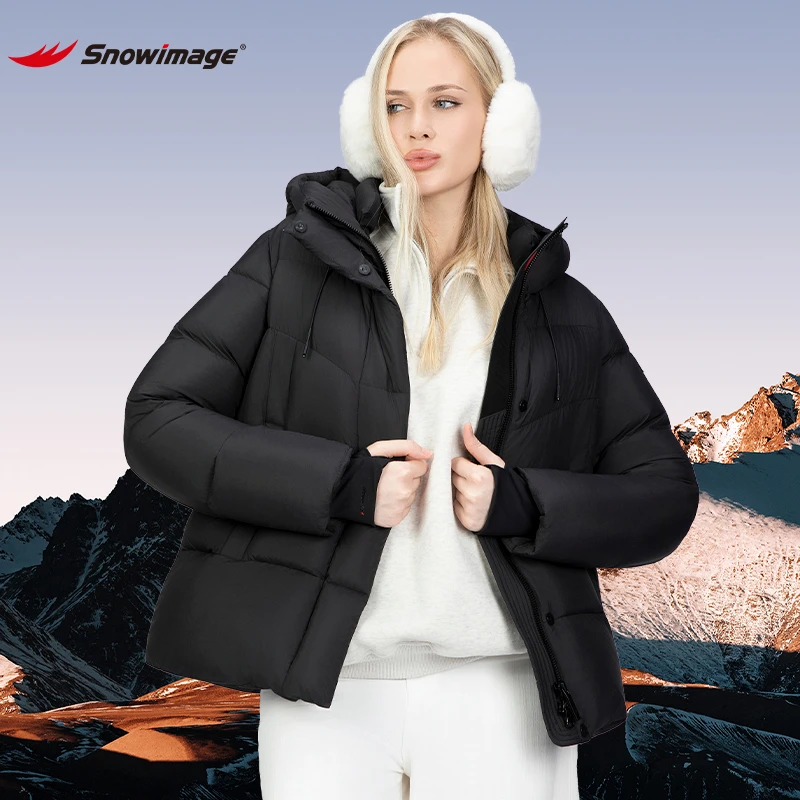 SNOW IMAGE25年【Max】高端外贸防水防风连帽户外显瘦时尚大牌羽绒