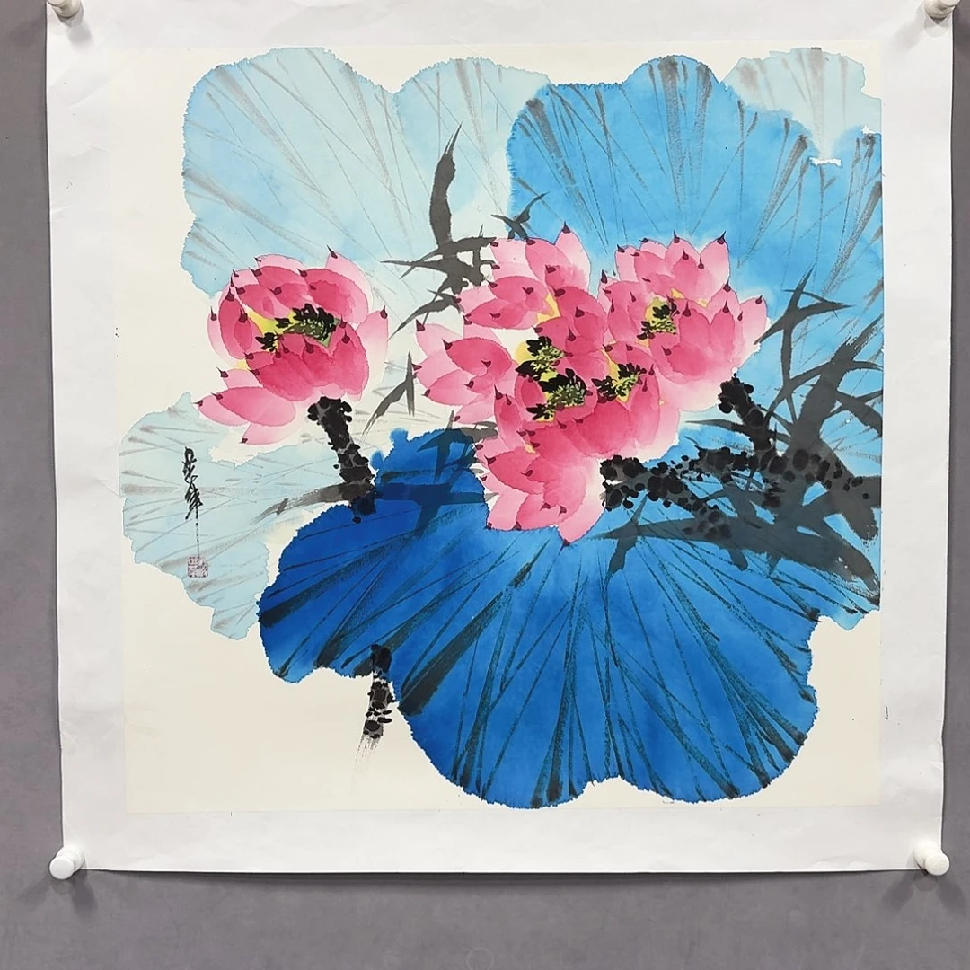 国画亲笔手绘放心去藏