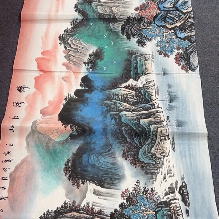 横款山水之间有情怀和情感
