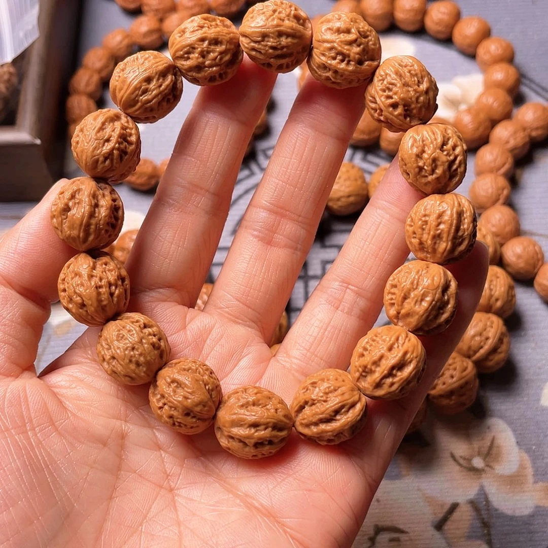 文玩核桃手串骑****亮1.6粗筋八棱