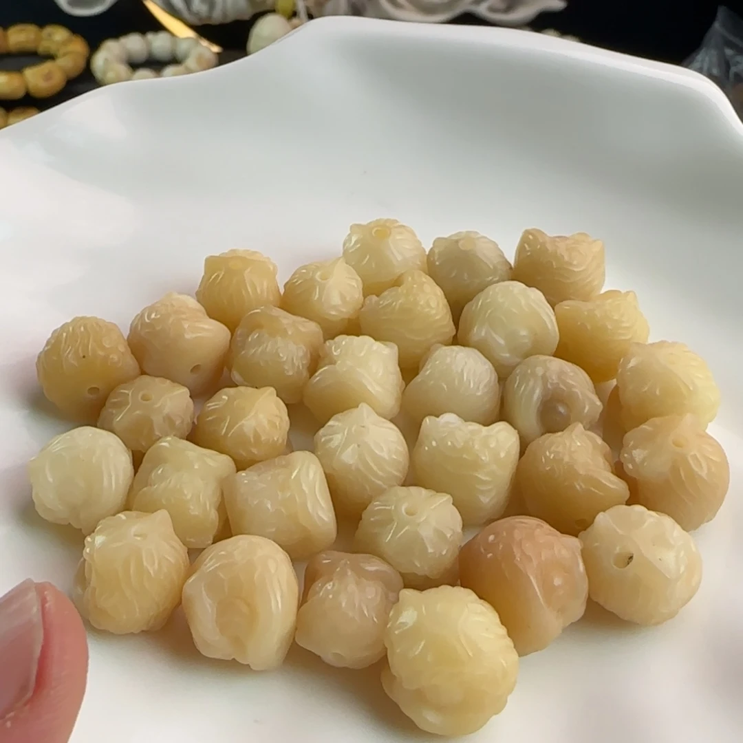 吊坠菩提根/象牙果卡12奶黄醒狮20颗卡牌➕20备珠