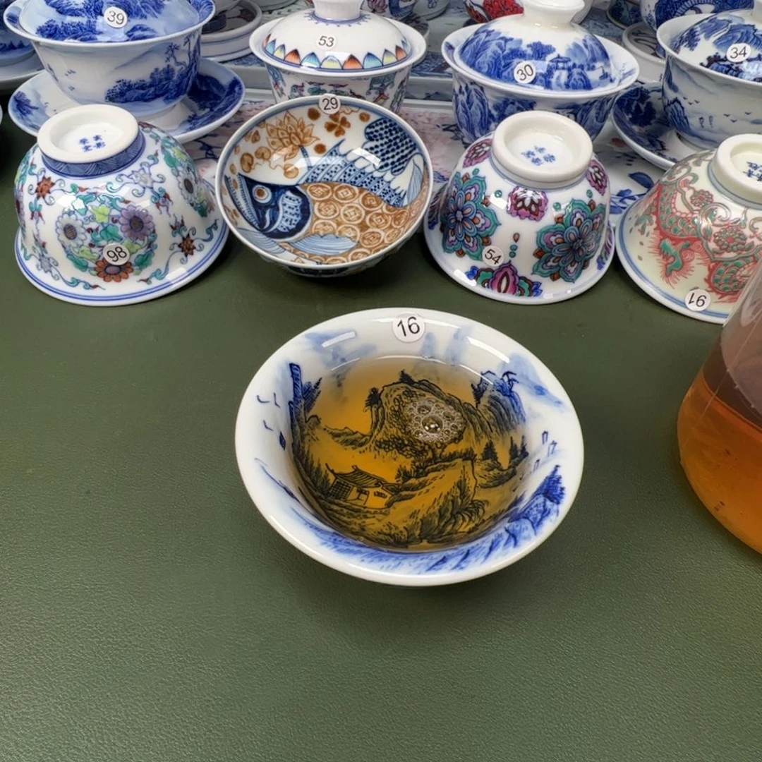陶瓷景德镇纯手工纯手绘茶具木木16