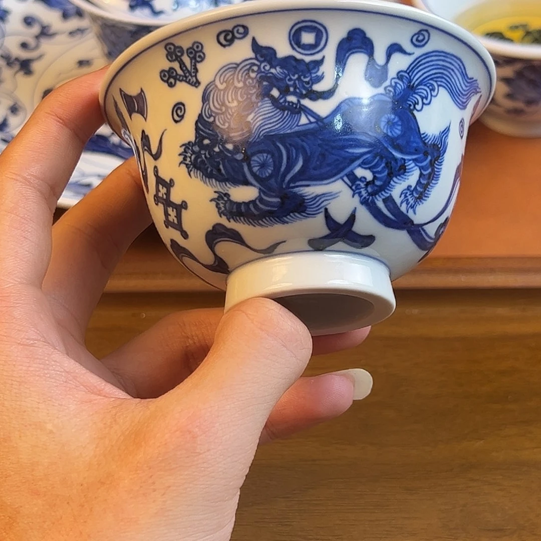 问青坊柴窑狮子杯