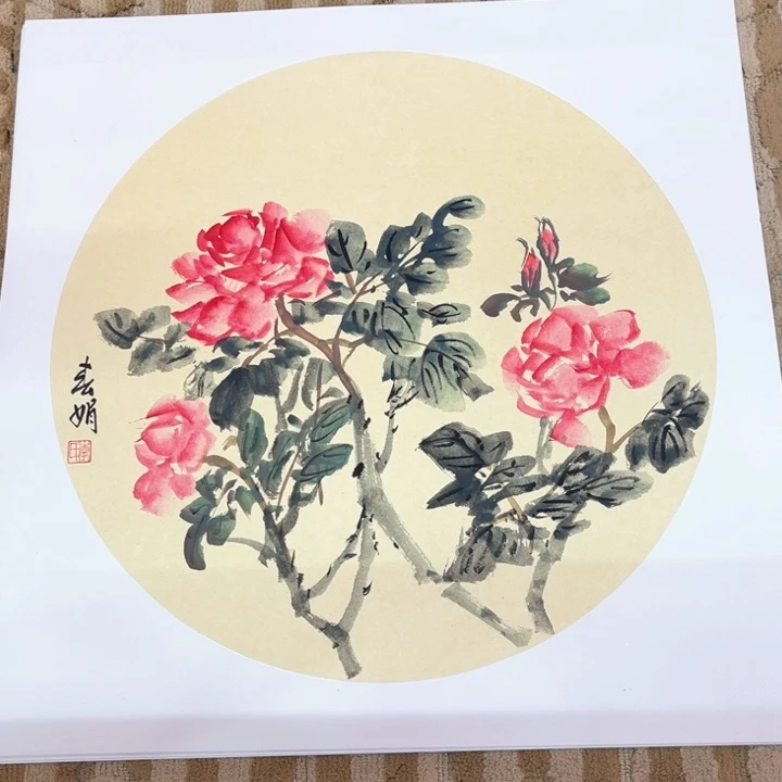 国画花鸟的翅膀和翅膀都是白色50.50