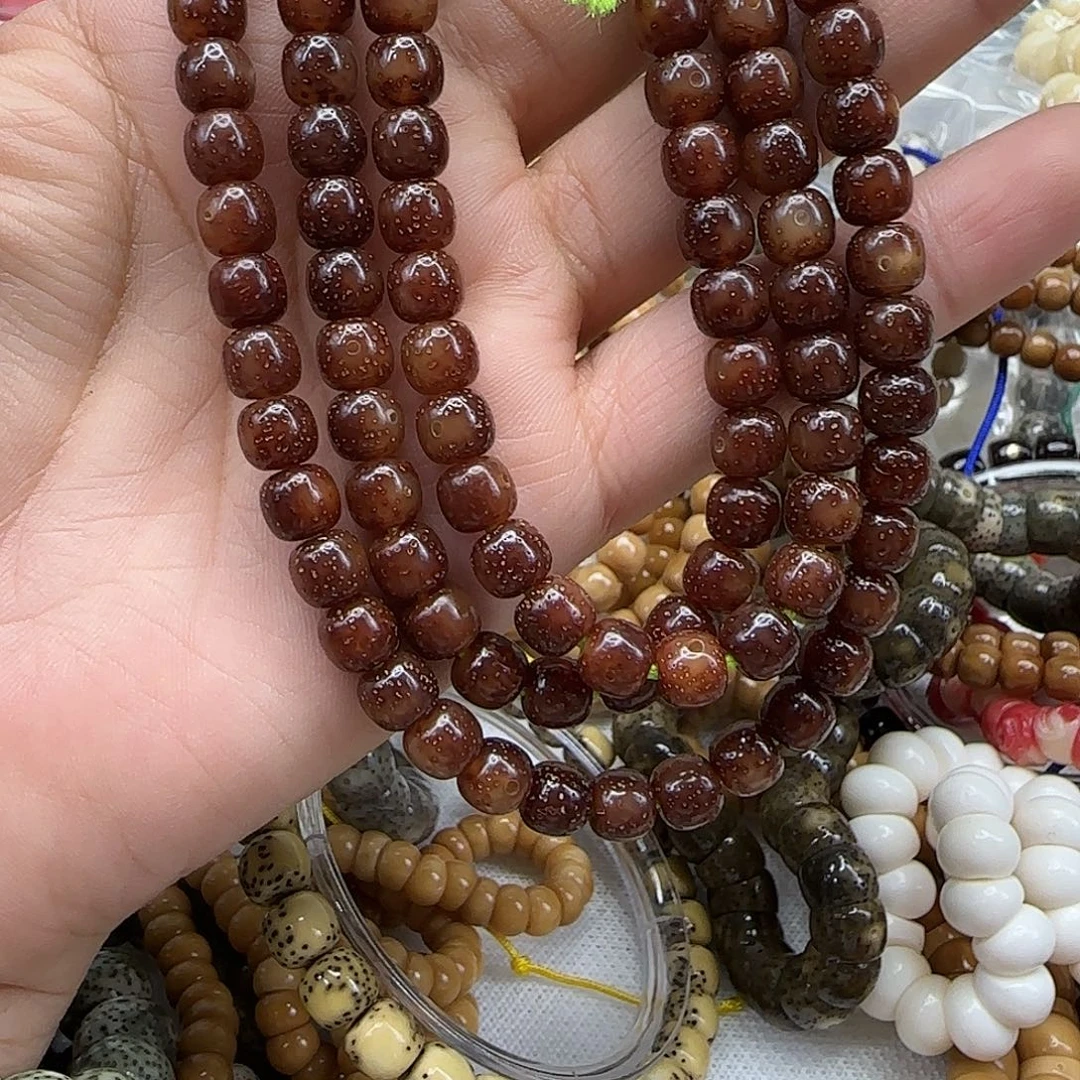 星月菩提手串350殿堂粉冰星月菩提76-108