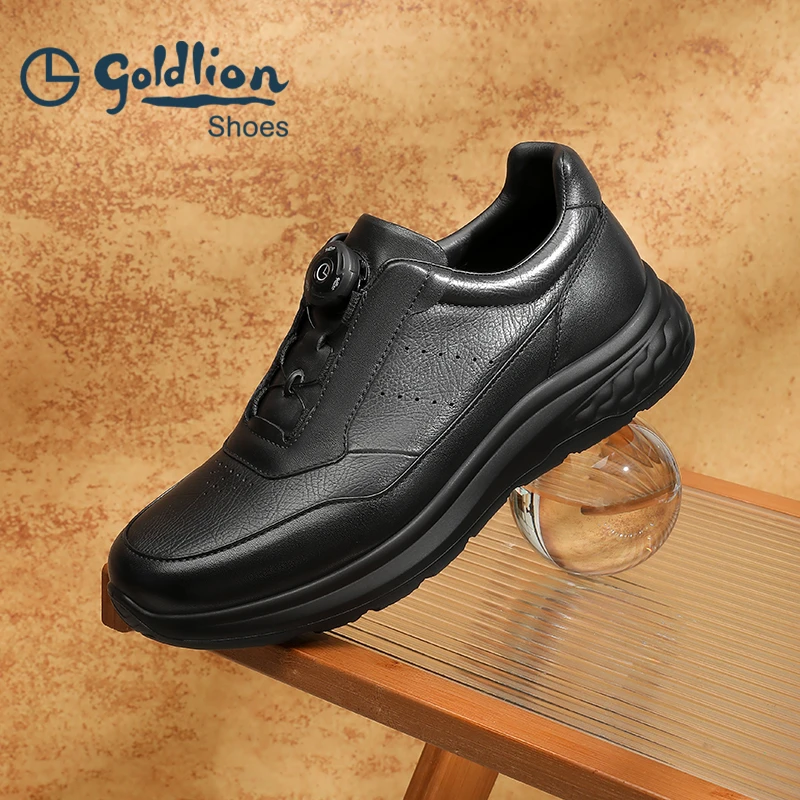 金利来男鞋休闲男鞋旋转扣软底防滑减震四季轻便透气舒适休闲鞋