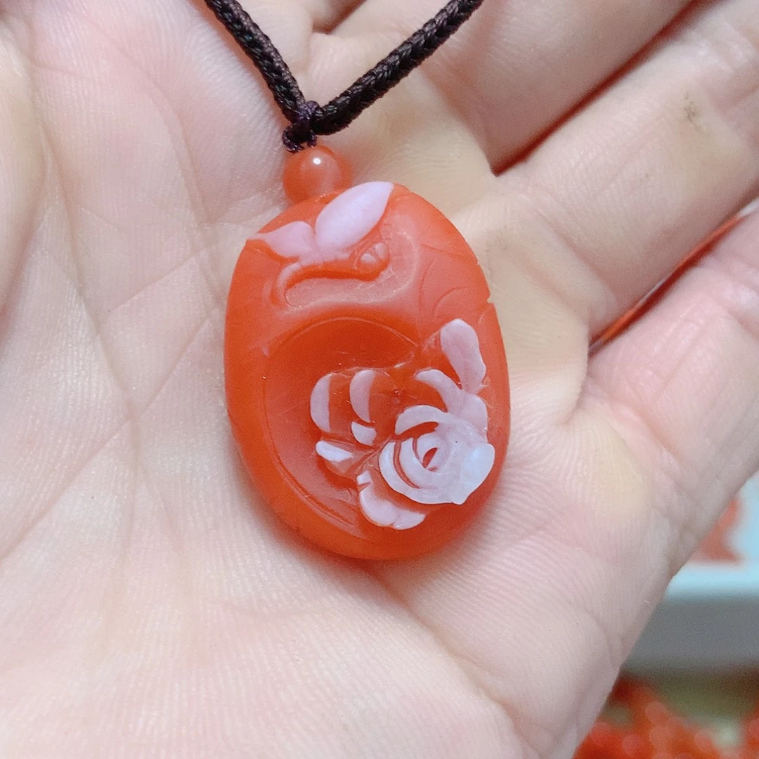 吊坠(不含链)未镶嵌南红玛瑙