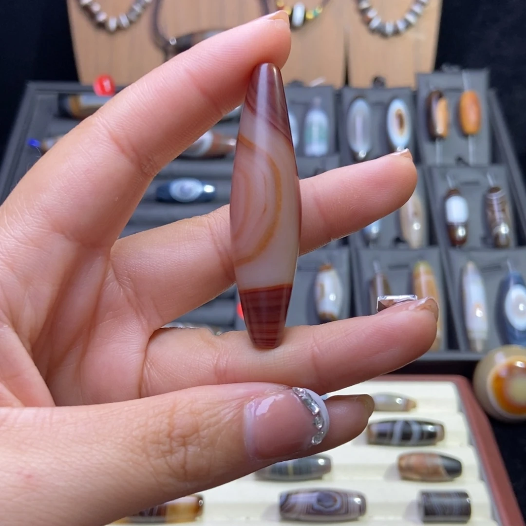 萌***奇玛瑙/玉髓未镶嵌颈饰