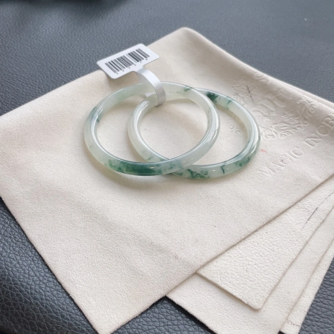 翡翠未镶嵌手镯纹54