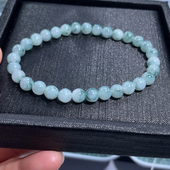 翡翠未镶嵌手链多样性发货自选散珠卡6手串