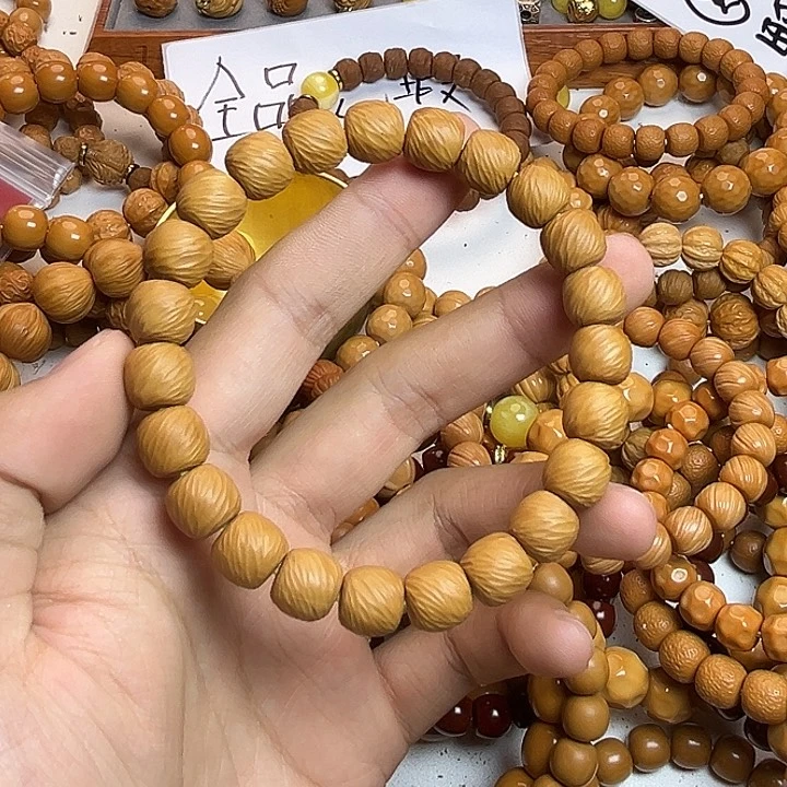 刘***线猴头核桃手串云锦